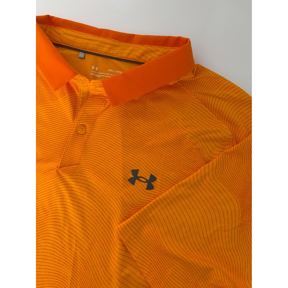 Lot of 3 Under Armour Mens XXL Playoff Polo Shirts HeatGear Golf Activewear